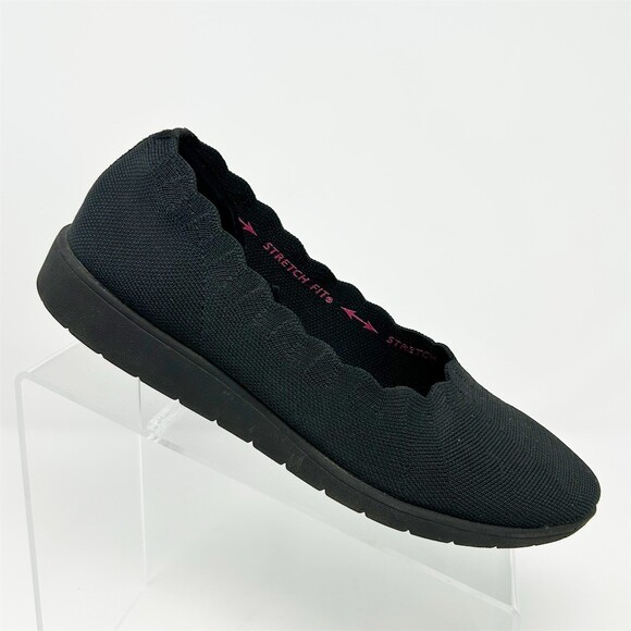 Skechers Shoes - Skechers Cleo Flex Wedge Women's Ballet Flats Black Stretch Fit Slip-On Size 8